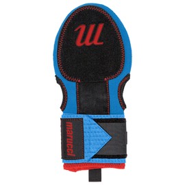 MARUCCI Youth Sliding Mitt, Blue/Red, Right & Left Hand Full Coverage Protection Neoprene Baseball Sliding Mitt, Wrist Strap, Dual Thumb Holes, 1 Mitt