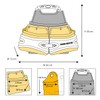 Tool Belt Pouch, Fixing Pouch with 3 Wide Pockets for