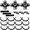 JINFANNIBI 3 Packs Front & Rear Prop Shaft U-Joints Kit