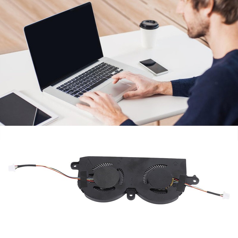 Laptop CPU Cooling Fan, Fast Heat Dissipation, 4 Pin Replacement