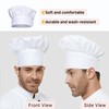 Yewseas Pack of 2 White Chef's Hat, Adjustable Unisex Chef