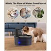 Wireless Cat Water Fountain, 5000mAh Battery Operated Cat Fountain, 101oz/3L