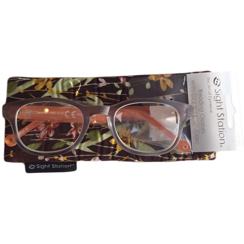 Sight Station Carly Women Reading Glasses Eyeglasses with Case 2.50