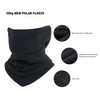 Oscenny Snood Adjustable Drawstring Thick Anti-Static Polar Fleece Neck Warmer