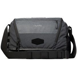 LAPG Terrain Stealth Messenger Bag, Covert EDC Messenger Bag, Tactical Crossbody Messenger Bag - Heather Black