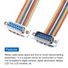 MECCANIXITY IDC Rainbow Wire Flat Ribbon Cable DB15 Male to
