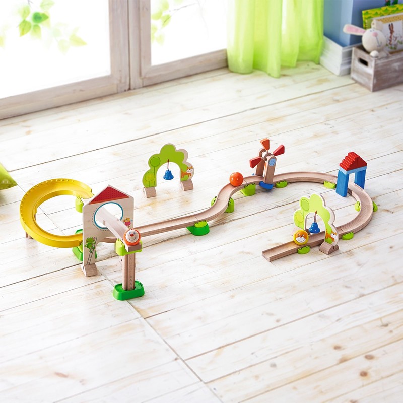 HABA Marble Run Kullerbu Windmill Playset, STEM Toy Building Set