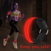 4pcs Luminous Arm Bands USB Reflective Band Bracelets for Outdoor