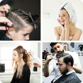 Mbsomnus Pack of 36 Women's Black EnteBill Hair Clips 9 cm Section Clips Hairdressing Metal Hair Clips Alligator Clips with Holes Hair Clips Women's Clips for Hairdressing Salon Girls Hair Styling