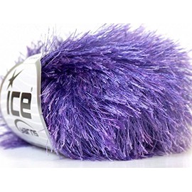 Perfectly Purple Eyelash Yarn 50 Gram Ice 22775