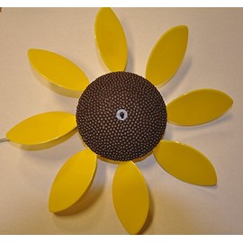 Full Bloom Spinning Daisy, Sunflower (9 case), Flower Spinners, Wind Spinners, Colored Lawn Decoration, Garden and Patio Decor
