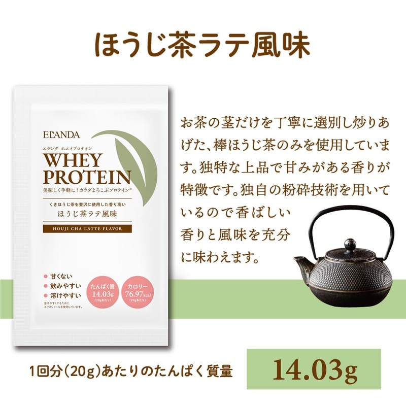 ELANDA エランダ プロテイン お試し アソート 5種類 本物素材 人工甘味料 香料 着色料