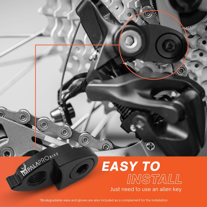 IMPALAPRO Rear Derailleur Hanger Extender Aluminum CNC 7075 Anodized 13g