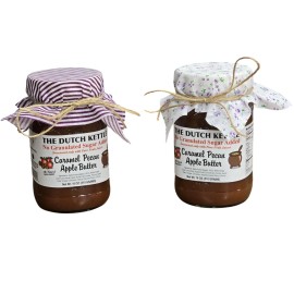 The Dutch Kettle Caramel Pecan Apple Butter 18 Oz  No Granulated Sugar Added  Al