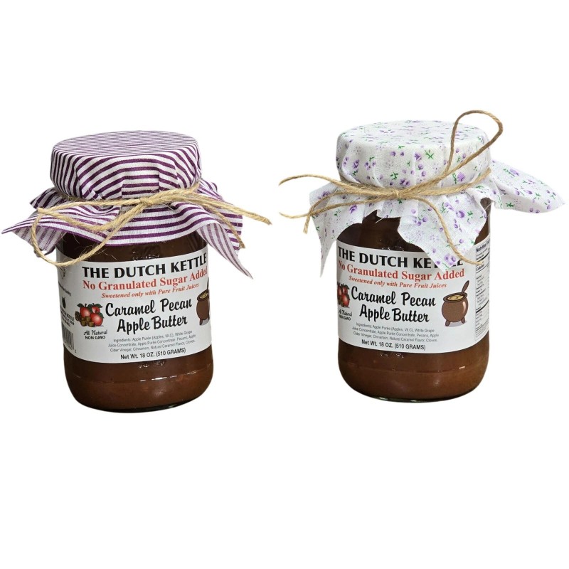 The Dutch Kettle Caramel Pecan Apple Butter 18 Oz No