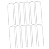 VILLFUL 12pcs U Shaped Garden Ground Stakes for Tents Trampolines