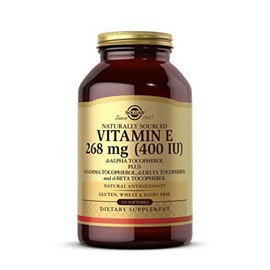 SOLGAR Solgar Vitamin E 268 mg (400 IU), 250 Mixed Softgels - Natural Antioxidant, Skin & Immune System Support - Naturally-Sourced Vitamin E - Gluten Free, Dairy Free - 250 Servings