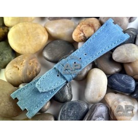 AP Bands Light Blue Denim Strap For Audemars Piguet Royal Oak Offshore 42mm - Regular - 105mm x 70mm