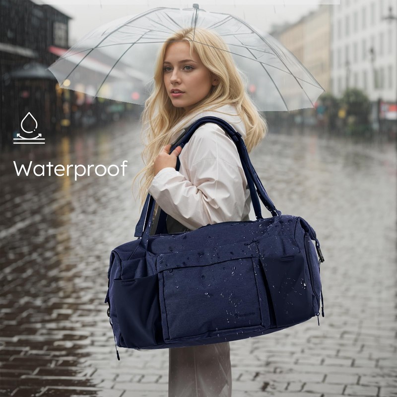Kookoomia Gym Bag with Shoes Compartment and Wet Pocket Convertible