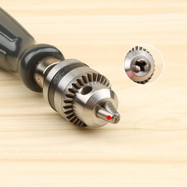 ANCLLO Manual Drill Bit Large Key Hand Drill with 5 Drill Bits Simple Hand Drill Clamping Range 0.6-6mm Hand Twist Drill DIY Tool