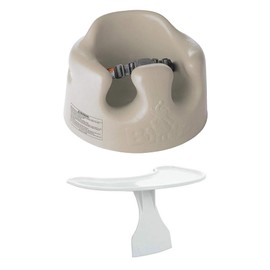 Bumbo Baby Soft Foam Floor Seat with Tray, Taupe