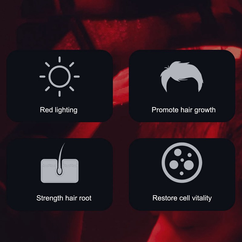 Hair Regrowth Pad Red Blue Lighting 99pcs Light Chips 15
