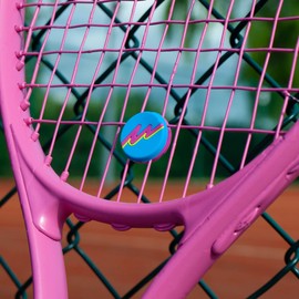 GET A GRIP - Custom Tennis Racket Grip Tape - Anti-Slip/Quick-Drying Tennis Overgrips - Precut Badminton Racket Grip with Finishing Tape - Squash Racket Grip Tapes (Soaking Up Vibes, Dampeners)