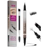 Eyebrow Pen for Women - Dual-Ended Microblading Pen with Multi-Prong