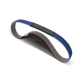 POWERTEC 1 x 30 Inch Zirconia Sanding Belts for Bench Belt Disc sander, 60 Grit Belt Sander Sanding Belt for Woodworking, Metal Grinding, Derusting, 6PK (413006Z-6)