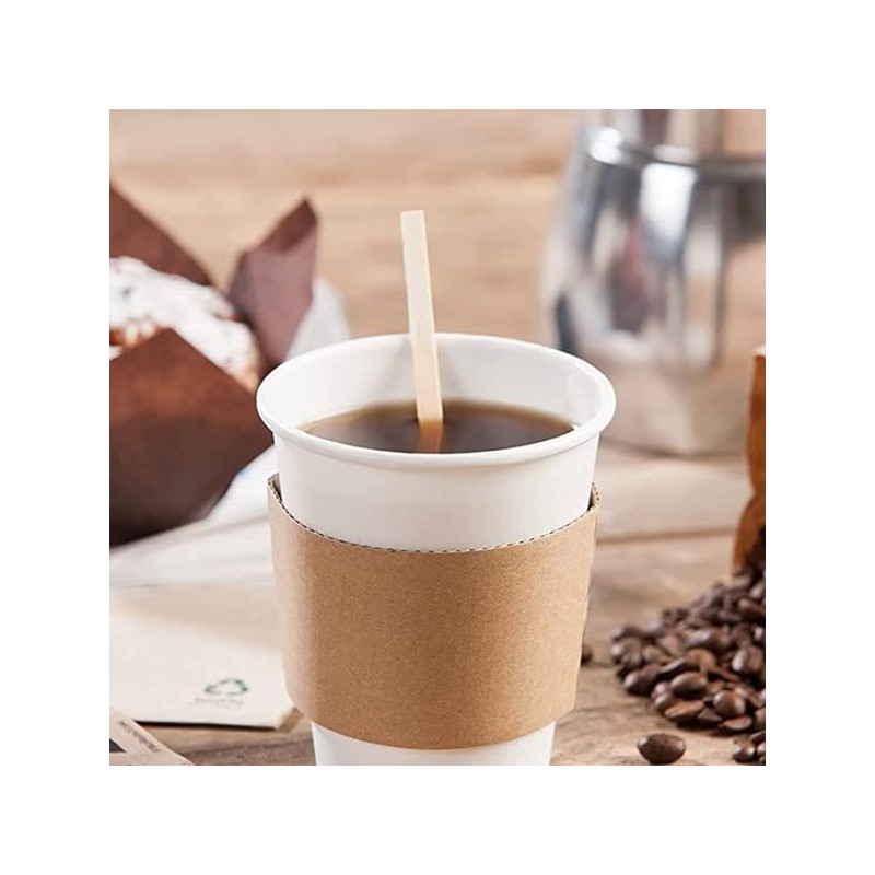 Disposable Coffee Pallets Individually Wrapped, Biodegradable and Compostable (Pack of