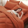 Anluoer Queen Comforter Set，Burnt Orange Bed in a Bag 7