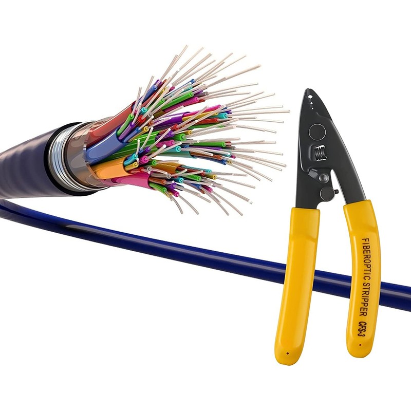 Generic 3PC Fiber Optic Stripper Yellow, CFS-3