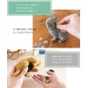 Animal Owl Wood Grain Polyresin Suora Money Box