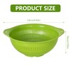 2 Plastic Colander – BPA-Free Kitchen Sieve with Handles for