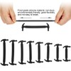 80pcs Silicone Lazy Shoelaces Elastic Black No Tie Shoe Laces