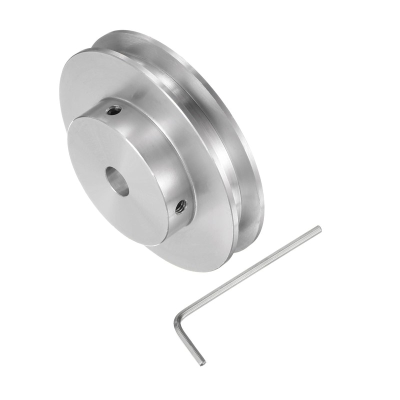 sourcing map Single Groove Pulley 6 mm Fixed Bore 60