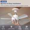 Laliled Ceiling Fan with Light – Socket Fan Light with