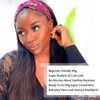 Pizazz Headband Human Hair Wigs for Black Women Full 150%