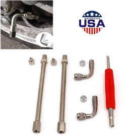 Unbranded Tyre Valve Stem Extender Kit For Car Motorcycle Bike Truck RV's Scooter Schrader