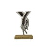 19th Anniversary Holding Hands Decoration – Free Standing Rustic Metal