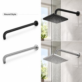 Wall Mounted Shower Head Extension Arm for Rainfall Showers – Stainless Steel 30/40cm Reach for Bathroom Upgrades