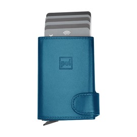 PULARYS Mini Wallet OXFORD - Credit Card Holder Made of Italian Leather - RFID blocking - Space for Cash and Coins - Up to 9 Cards - For Men and Women - Fashionable Colors