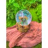 Onwomania Grizzly Brown Bear Height 6.5 cm Snow Globe Glitter