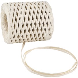 CRASPIRE 218 Yards Raffia Paper Ribbon for Wrapping Ribbon Cream Color Packing Ribbon Raffia Twine String Packing Paper Twine for Christmas Wrapping DIY Craft
