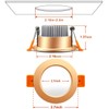 YGS-Tech 2 Inch LED Recessed Lighting, Dimmable Downlight 3W(35W Halogen