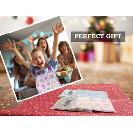 Kids Apron - Unicorn - Dual Pockets - chef kitchen cooking garden artist painting cleaning baking pottery gift boys girls