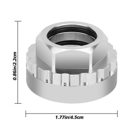 QKURT Chain Wheel Socket,12 Speed Chain Front Chainring Direct Mount Lockring Tool Compatible with M7100 M8100 M9100