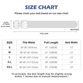 BESTKEE Tactical Belt - 3.8 cm Work Belt Men's Quick Release Metal Buckle Belt Men Suitable for Outdoor, Military, Sports, Hiking, black