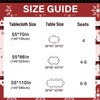 Halibutfly Christmas Tablecloth Vinyl Waterproof Oil-Proof Table Cover, Santa Claus