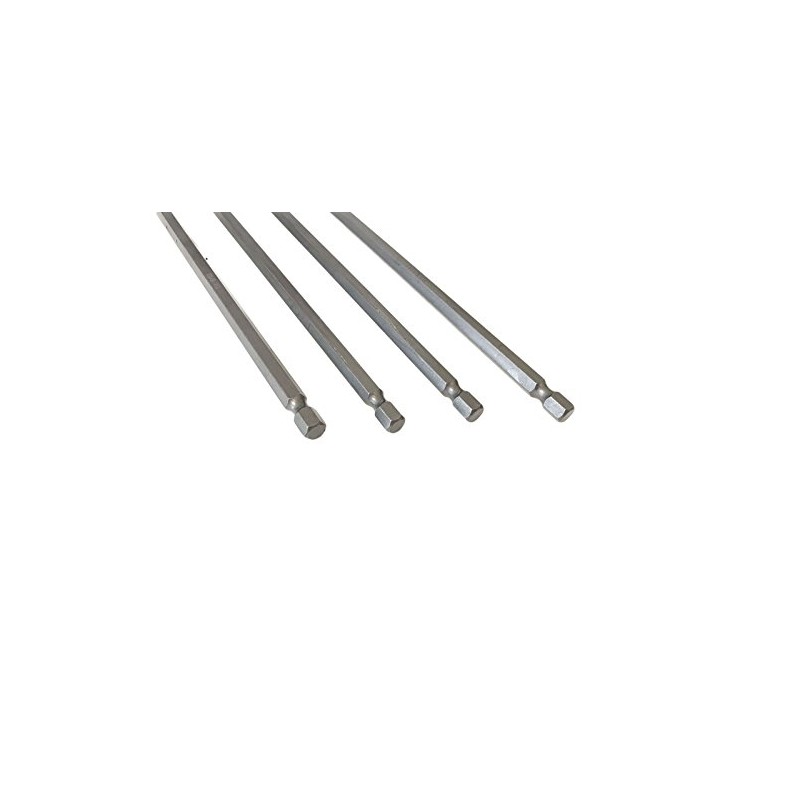 6" Extra Long Quick Change Power Drill Bits (4 Piece
